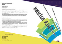 Maurice Ravel: String Quartet, arr. Johan van der Linden