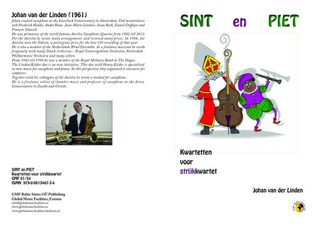Johan van der Linden: &quot;Sint en Piet kwartetten&quot; voor strijkkwartet 