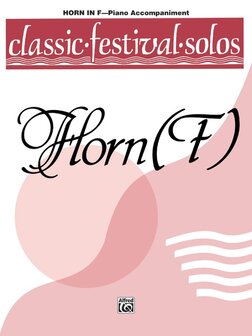 Classic Festival Solos for Horn, volume 1, PIANO ACCOMPANIMENT