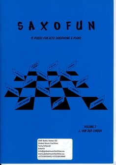 Johan van der Linden: &quot;Saxofun volume 2: 15 pieces for Alto Saxophone and Piano&quot;
