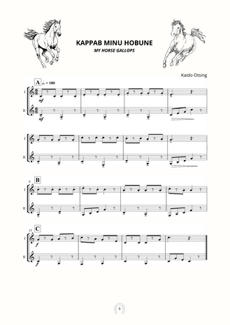 Kaido Otsing: "Juhani 1. noodivihik/Juhan's 1st Sheet Music Book" SOLO BOOK