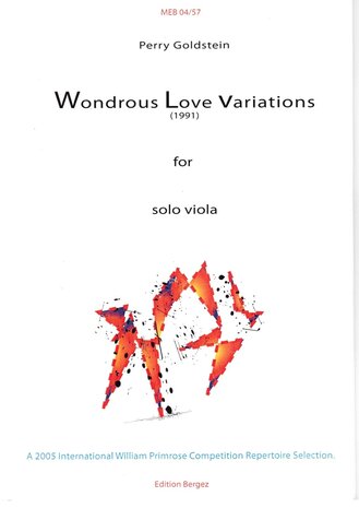 Perry Goldstein: "Wondrous Love Variations" for viola