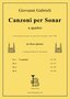 Giovanni Gabrieli: "Ganzoni per Sonar", arranged by István Baráth